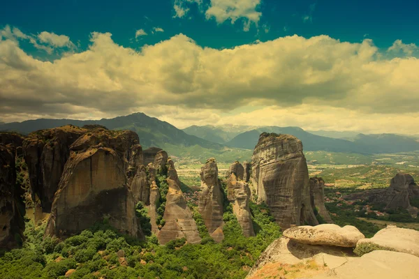 Monastery on rock in Meteora — Stock Photo, Image