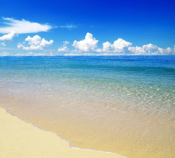 Playa y mar tropical — Foto de Stock