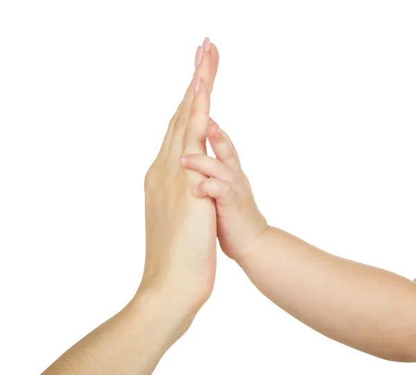 Baby hand holding mother hand — Stock Photo, Image