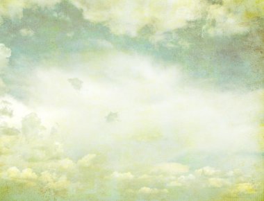 Arka plan küçük bulutlar ile