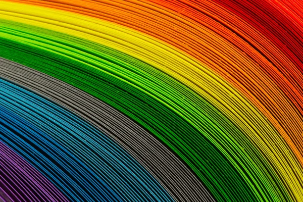 Pappersremsor i rainbow färg — Stockfoto