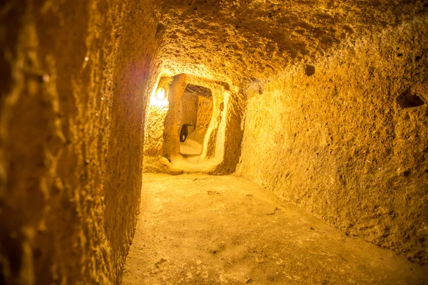 Derinkuyu cidade caverna na Capadócia — Fotografia de Stock