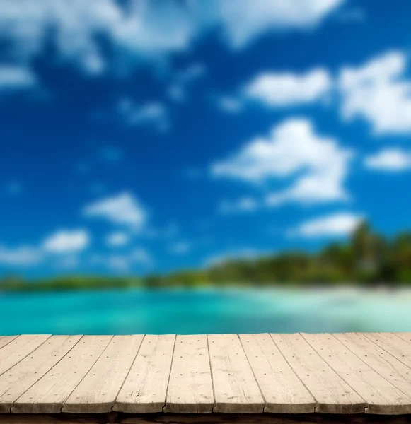 Playa y mar tropical — Foto de Stock