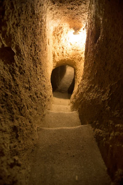 Derinkuyu ciudad cueva en Capadocia —  Fotos de Stock