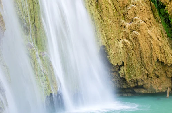 Waterfall in green forest — Stock Photo, Image