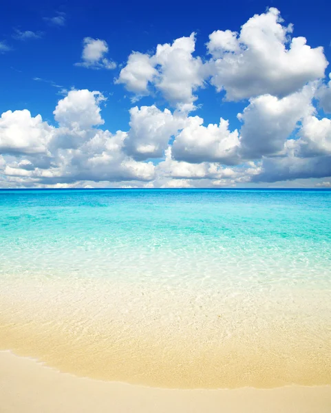 Playa y mar tropical — Foto de Stock