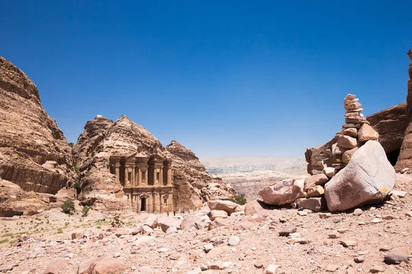 Opuszczone miasto Petra Jordan — Zdjęcie stockowe