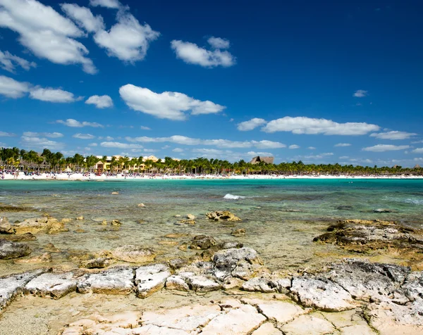 Tropical sea under  blue sky — Stock Photo, Image