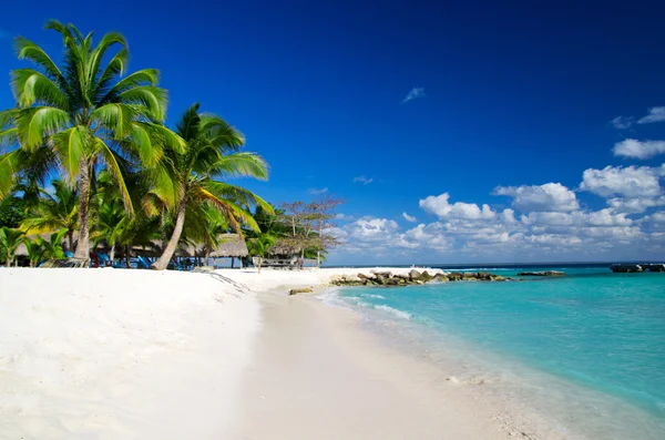 Praia e mar tropical — Fotografia de Stock