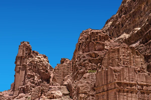 Abandoned city of Petra in Jordan — Stock Photo, Image