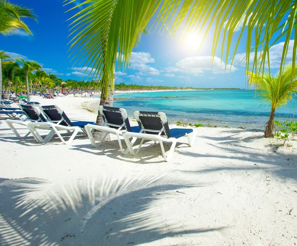 Mar tropical e céu azul — Fotografia de Stock