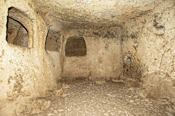 Derinkuyu cidade caverna na Capadócia — Fotografia de Stock