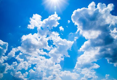 Mavi gökyüzü arkaplanı