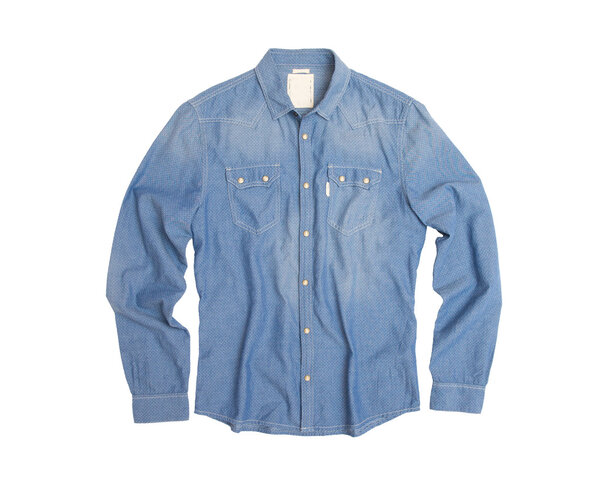 Blue men's shirt