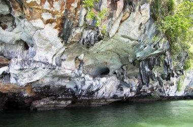 Mavi deniz ve mavi gökyüzü