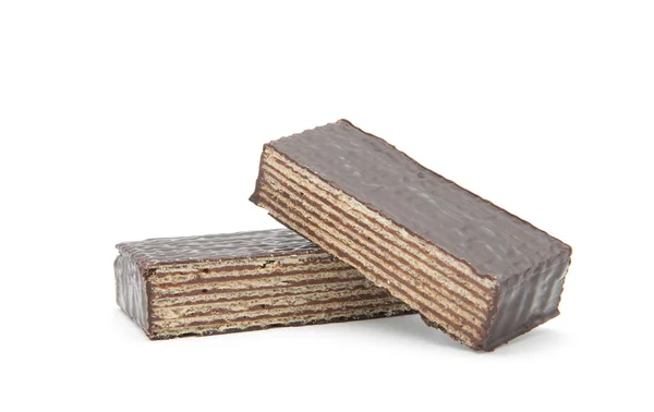 Chocolate waffles  isolate — Stock Photo, Image