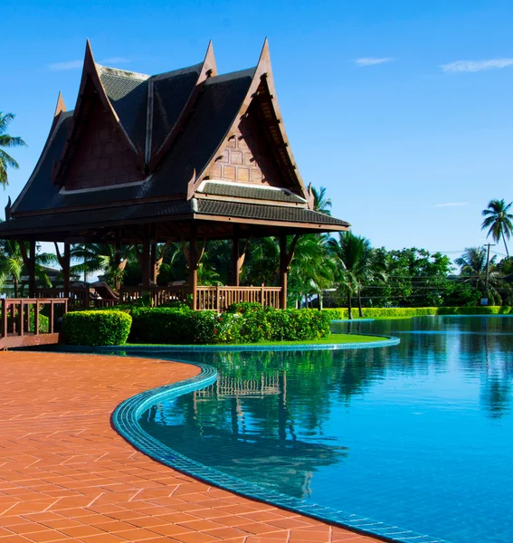 Swimming pool in Thailand — Stock Photo, Image