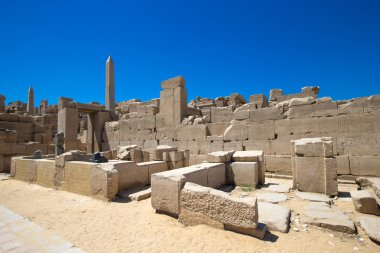 Mısır'daki Karnak Tapınağı kalıntıları