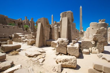 Mısır'daki Karnak Tapınağı kalıntıları