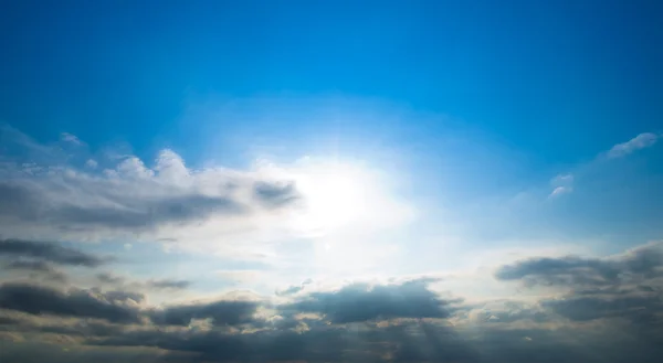 Blue sky background with clouds — Stock Photo, Image