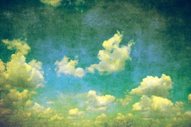 Grunge mavi gökyüzü arka plan