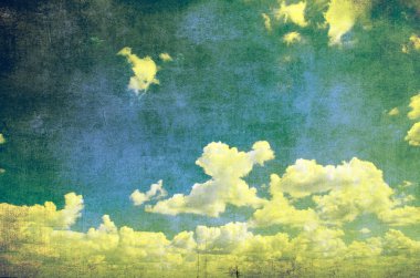 Grunge mavi gökyüzü