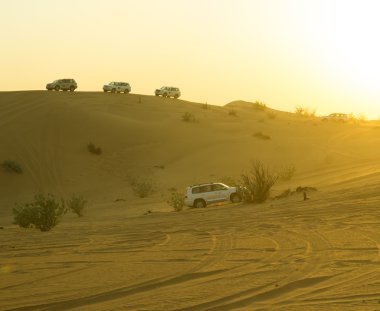 Jeep safari in Dubai, UAE.