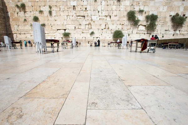 Adoradores oram em Wailing Wall, Israel — Fotografia de Stock