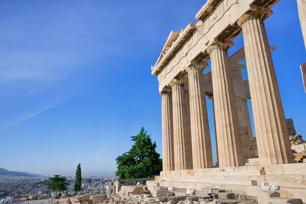 Parthenon v Aténách v — Stock fotografie