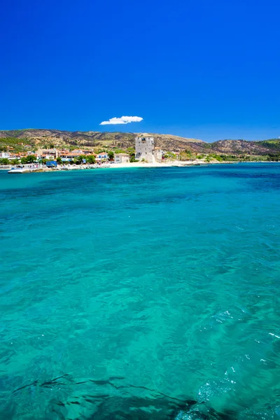 Plage et mer bleue — Photo