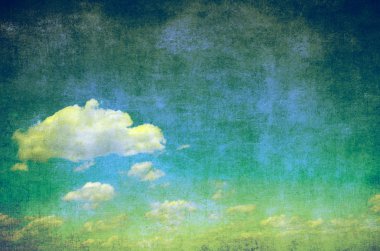 Grunge mavi gökyüzü arka plan