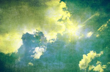 Grunge mavi gökyüzü arka plan