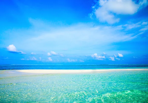 Maledivy modrá laguna — Stock fotografie