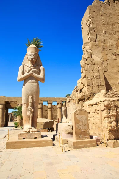 Mısır 'daki Karnak tapınağının antik kalıntıları — Stok fotoğraf