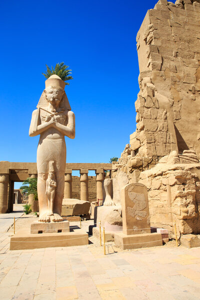Ancient ruins of Karnak temple in Egypt