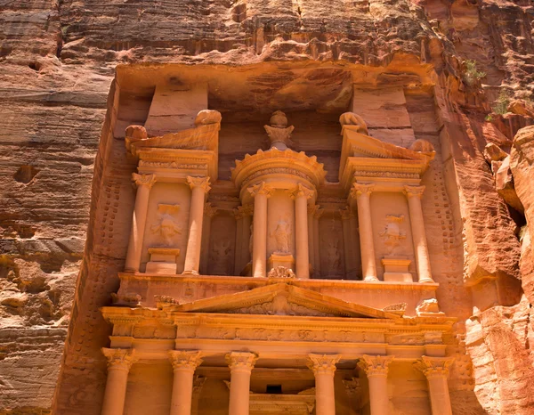 Al Khazneh em Petra, Jordânia — Fotografia de Stock