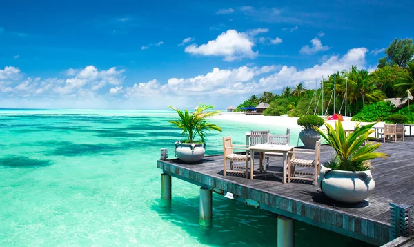 Hermosa playa en las maldivas —  Fotos de Stock