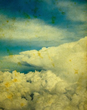 Grunge mavi gökyüzü arka plan