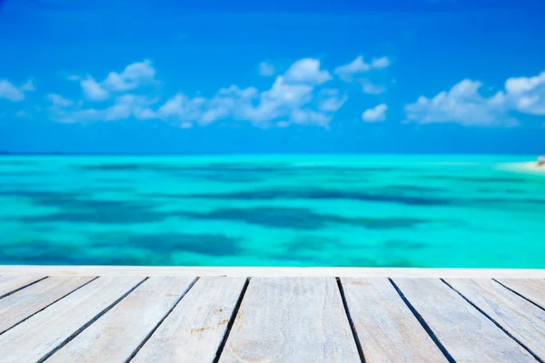 Bela praia em maldivas — Fotografia de Stock