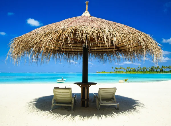 马尔代夫美丽的海滩 — 图库照片