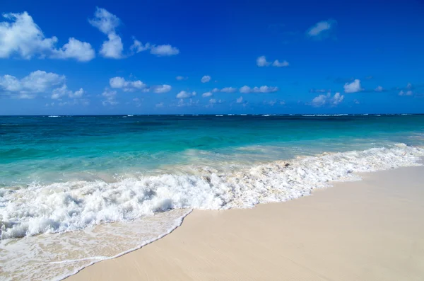 Praia e mar tropical — Fotografia de Stock