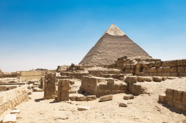 giza, Kahire, Mısır piramitleri.