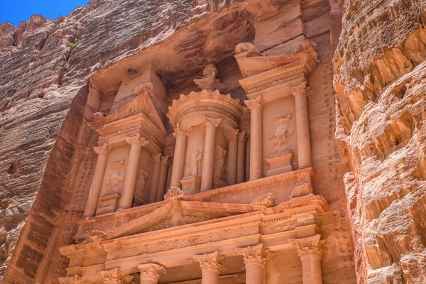 Al Khazneh em Petra, Jordânia — Fotografia de Stock