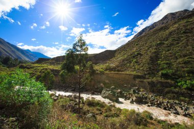 Machu Picchu için tren.