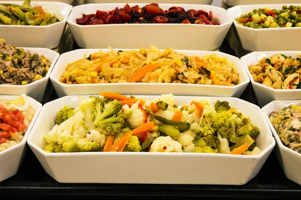 Food for salad buffet — Stock Photo, Image