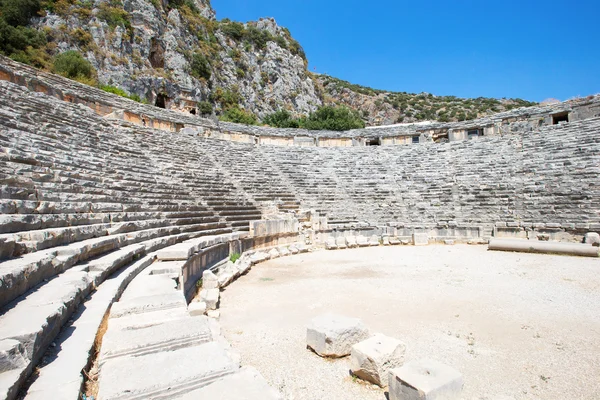 Oude amfitheater in Myra, Turkije — Stockfoto