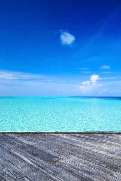 Spiaggia con Maldive — Foto Stock