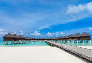 수상 방갈로 몰디브에서víz bungalók a Maldív-szigetek