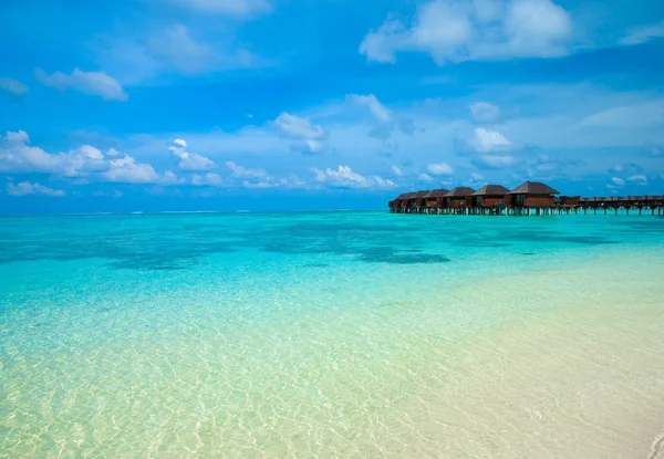 Spiaggia con Maldive — Foto Stock