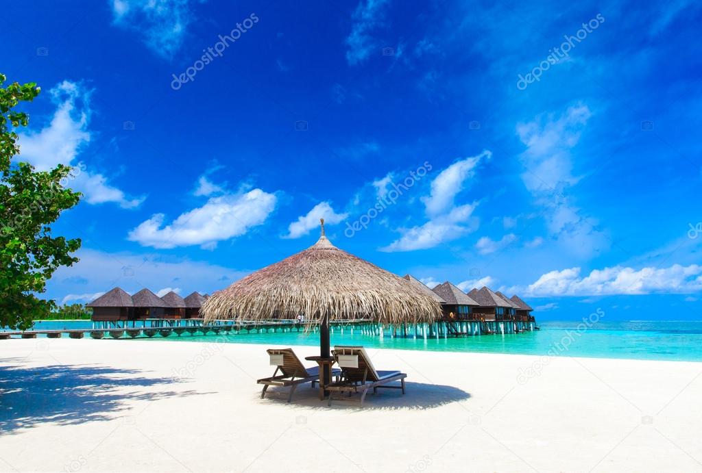 Tropical beach in Maldives